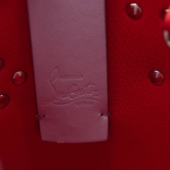 Christian Louboutin Mini Cabata North/South Leather Tote Purple - Picture 9 of 12